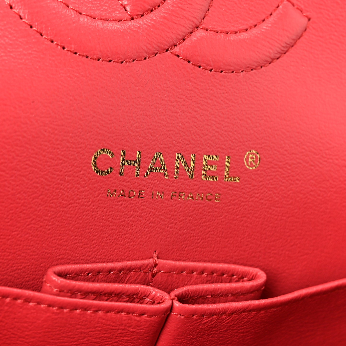 Lambskin Quilted Medium Double Flap Dark Pink