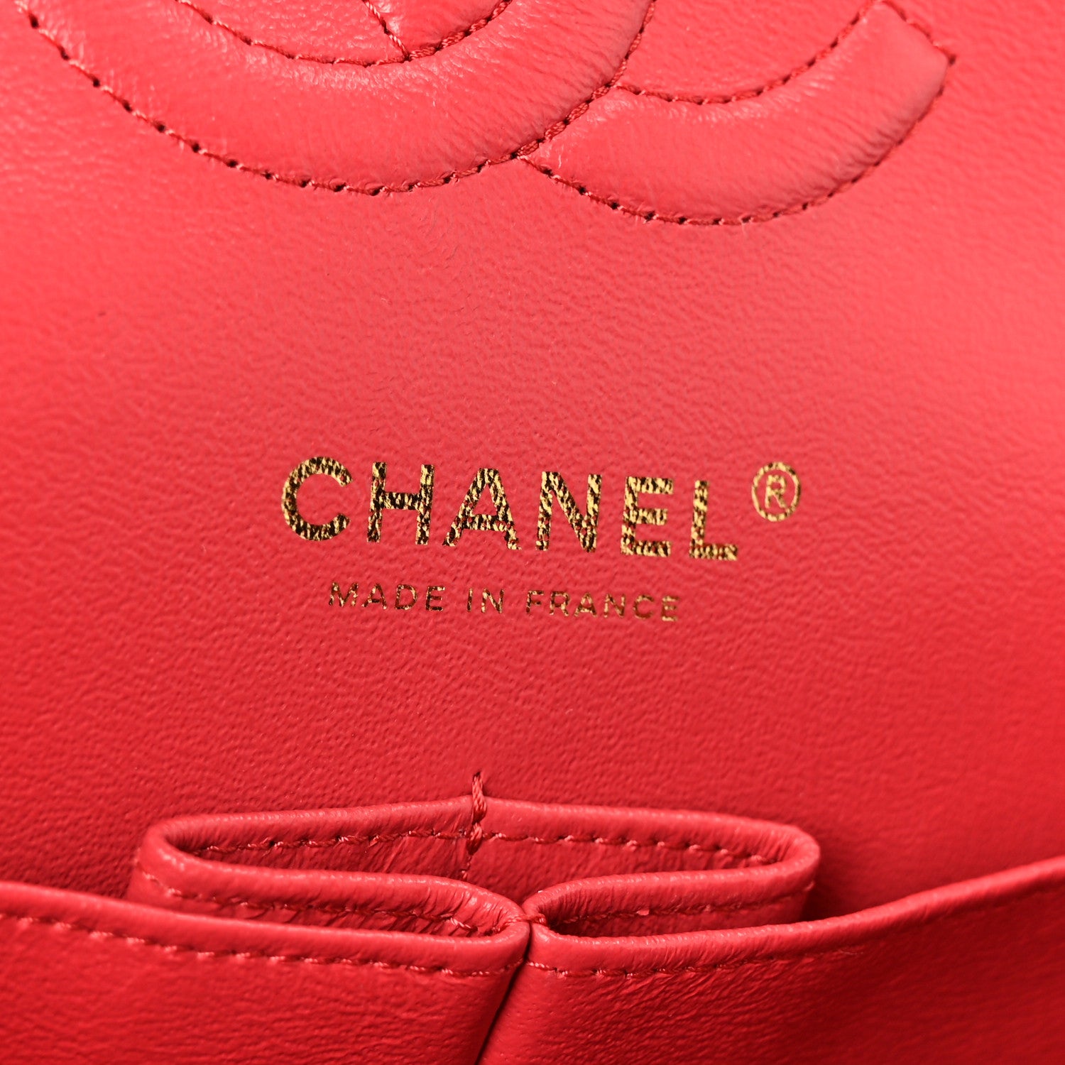 Chanel Lambskin Quilted Medium Double Flap Dark Pink 6 of 11