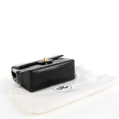 Chanel Lambskin Vertical Quilt Mini Square Flap Black 4 of 8