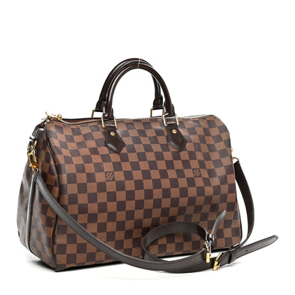 Louis Vuitton Damier Ebene Speedy Bandouliere 35 3 of 10