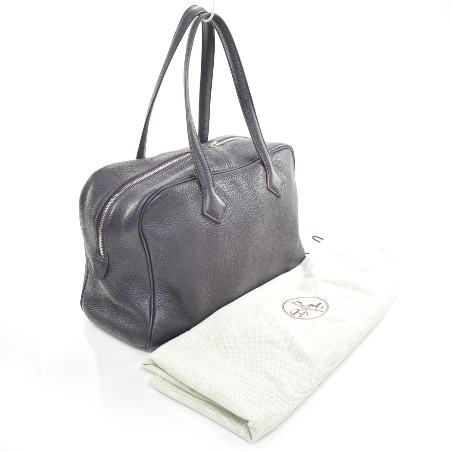 Hermes Taurillon Clemence Victoria 35 Raisin Purple 3 of 10