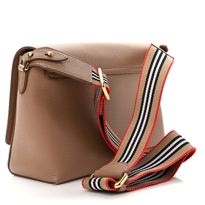 Burberry Grainy Calfskin Note Crossbody Bag Beige 3 of 10