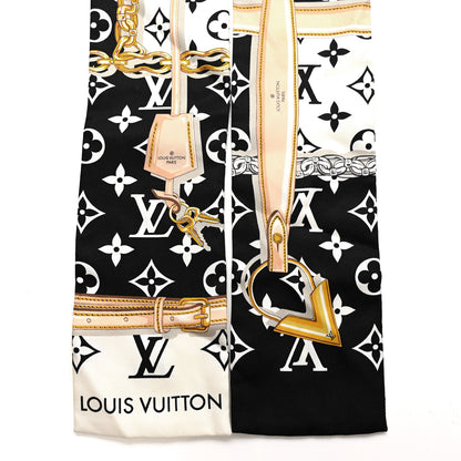 Louis Vuitton Silk Monogram Confidential Bandeau Black 2 of 3