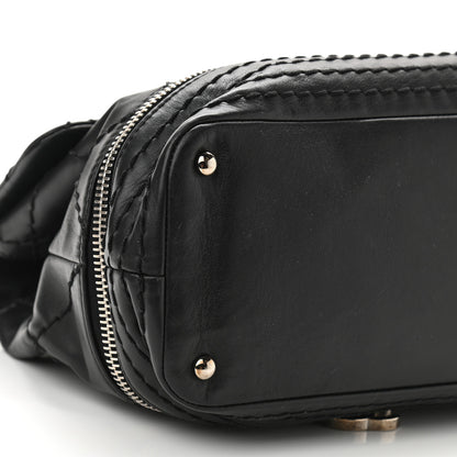 Chanel Calfskin Stitched Large Expandable Flap Bag Black 9 of 12
