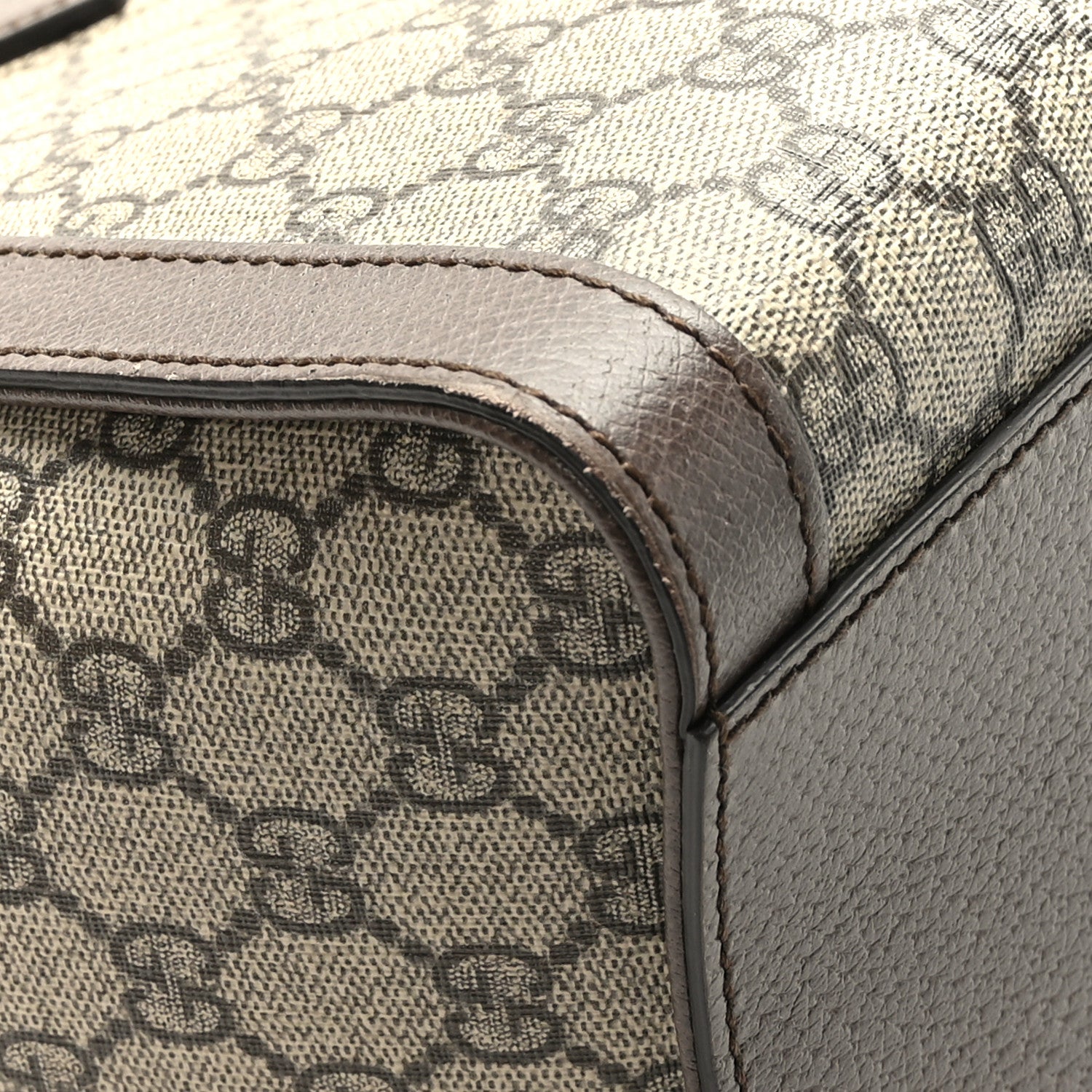 Gucci GG Supreme Monogram Web Medium Ophidia Tote Bag Brown 9 of 12