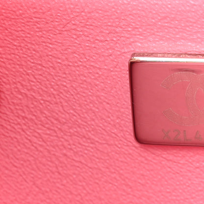 Chanel Lambskin Quilted Mini Rectangular Flap Pink 7 of 10