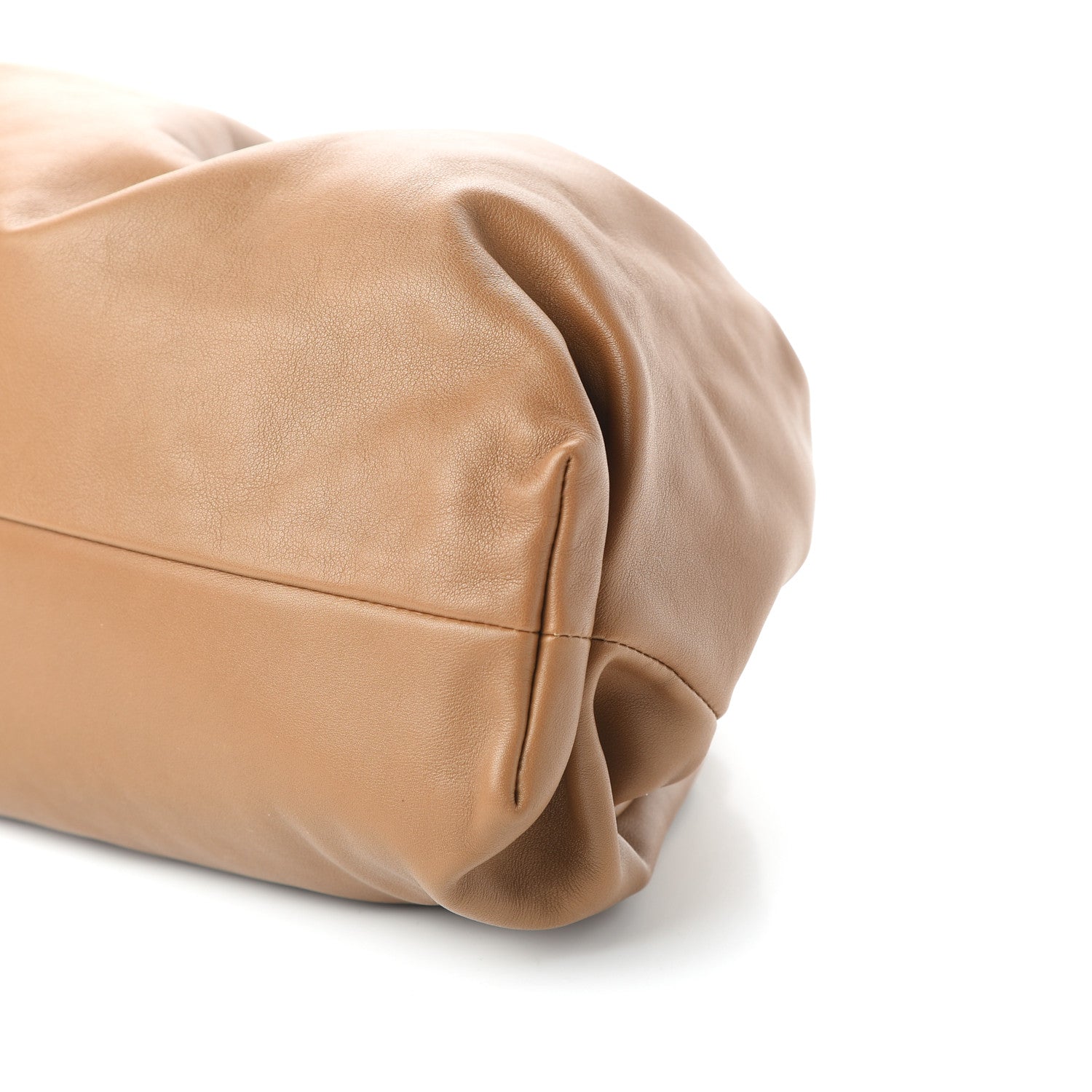 Bottega Veneta Smooth Butter Calf The Pouch Oversized Clutch Cammello 7 of 9