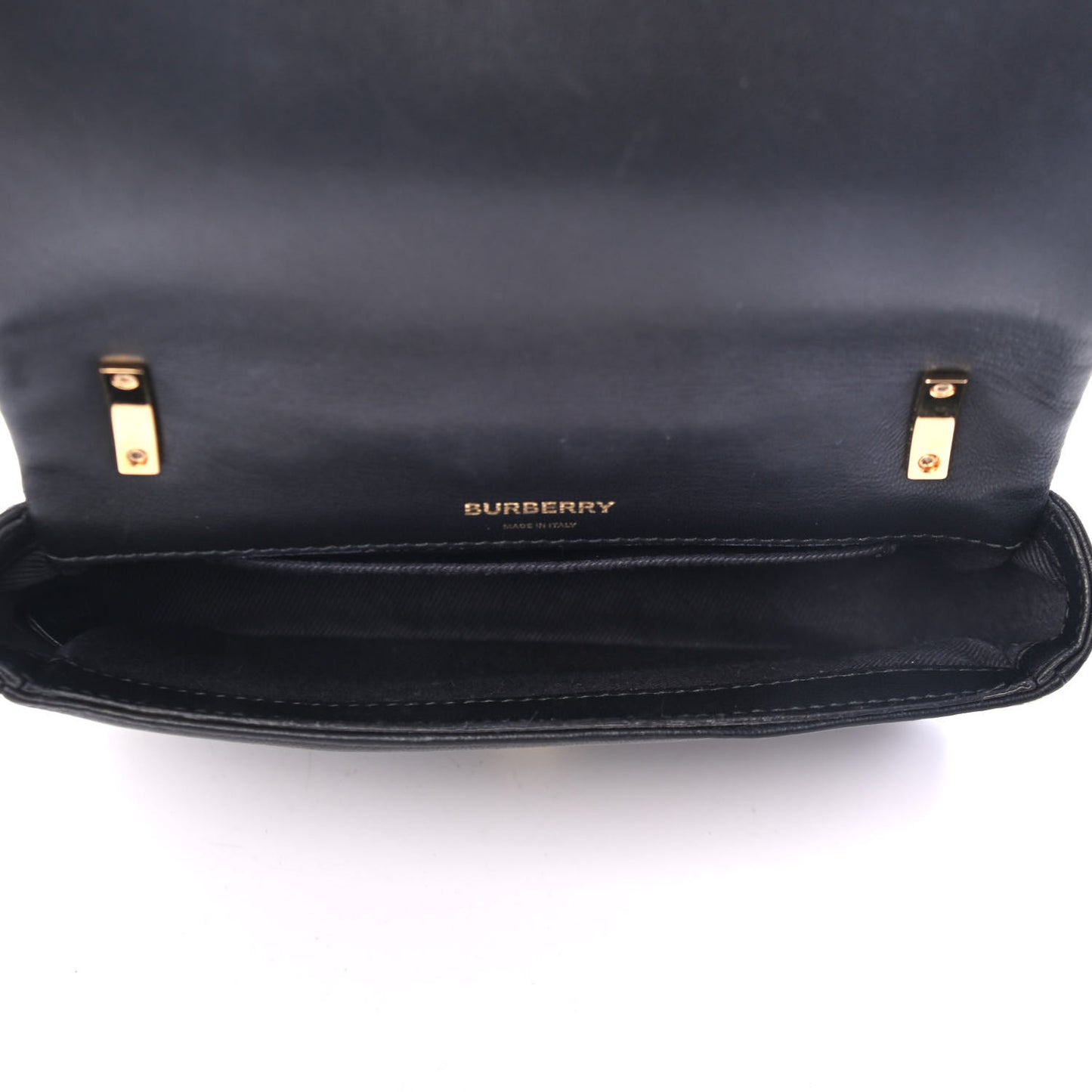 Grainy Calfskin Quilted Mini Lola Bag Black