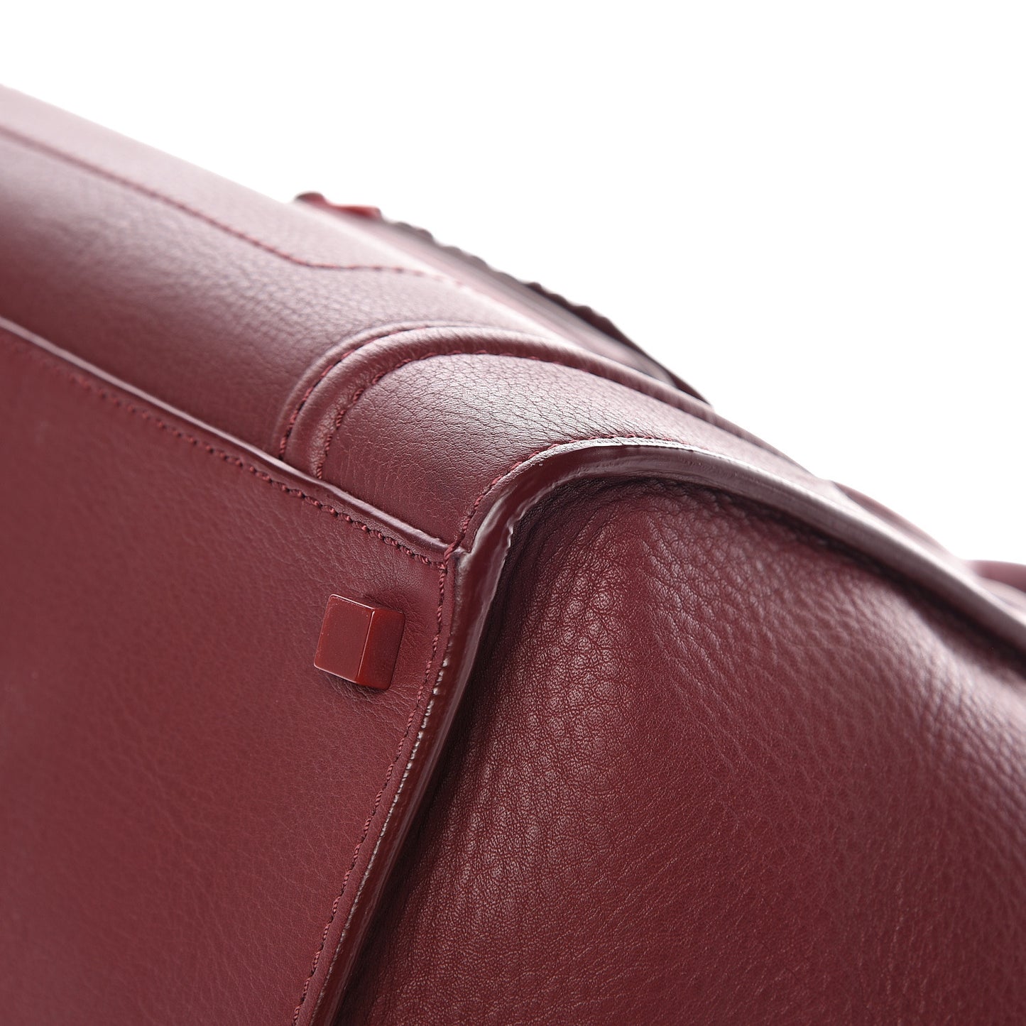 Supple Calfskin Medium Phantom Luggage Burgundy