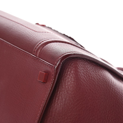 Celine Supple Calfskin Medium Phantom Luggage Burgundy 11 of 19