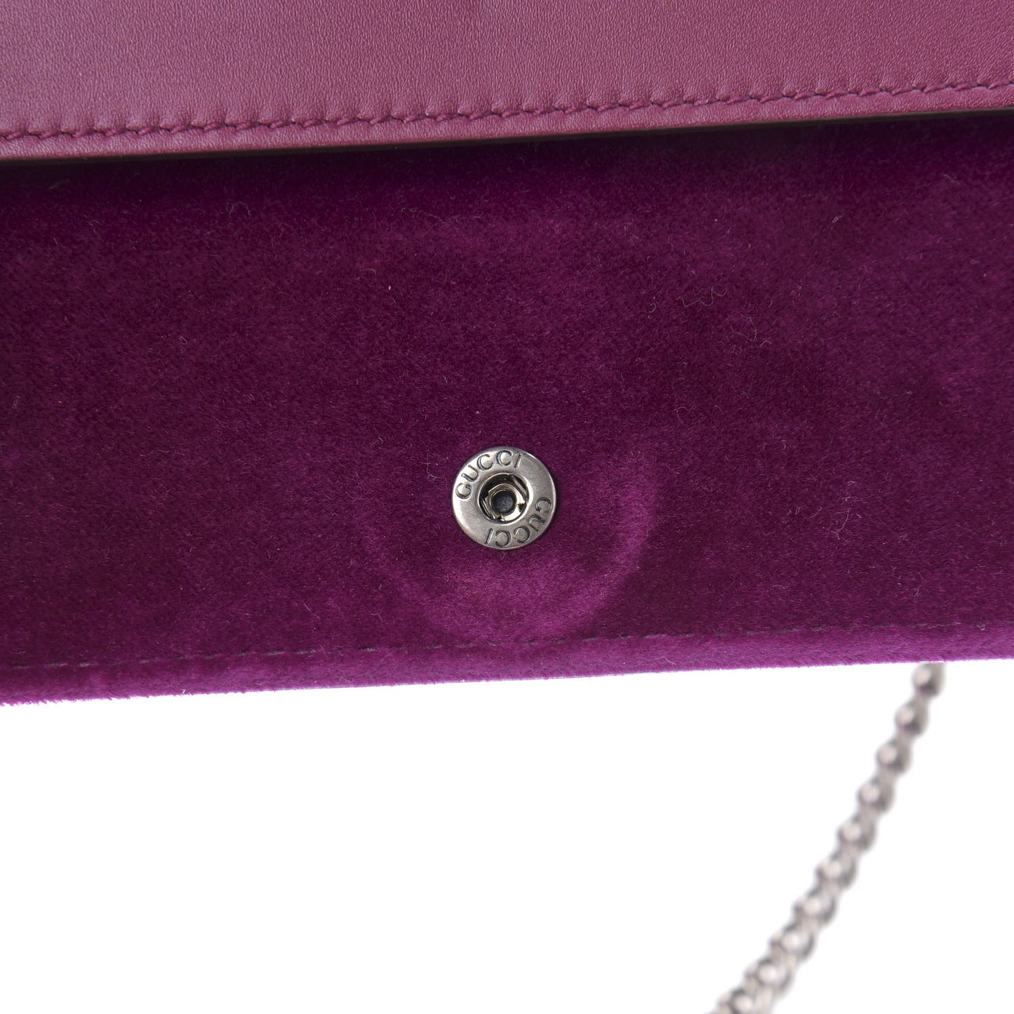 Velvet Super Mini Dionysus Shoulder Bag Fuchsia Violet Cyclamen