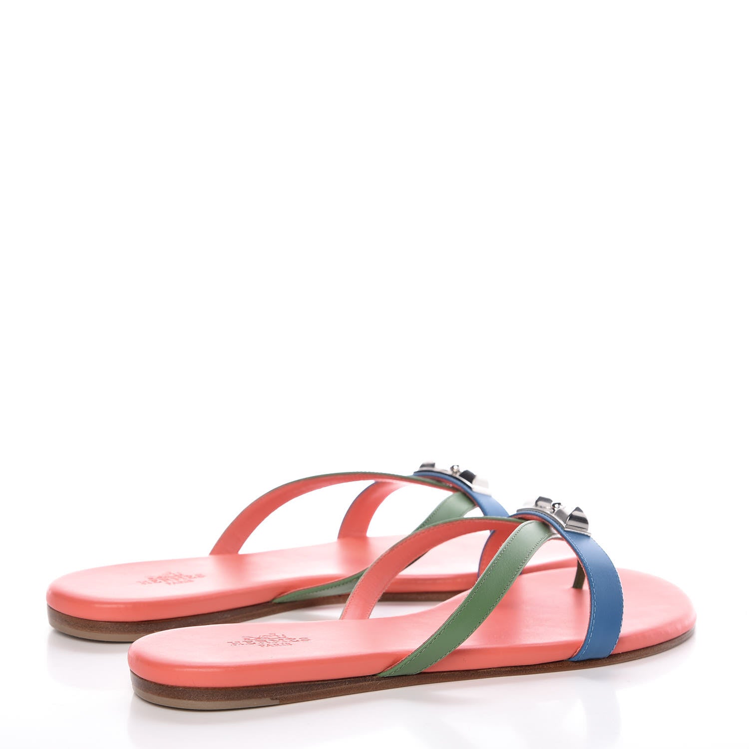 Hermes Nappa Calfskin Corfou Sandals 36 4 of 8