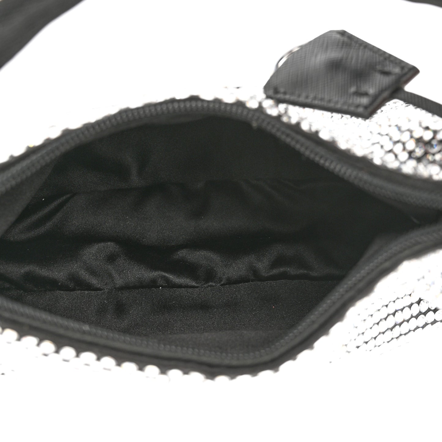 Satin Crystal Mini Re-Edition 2000 Bag Cristal