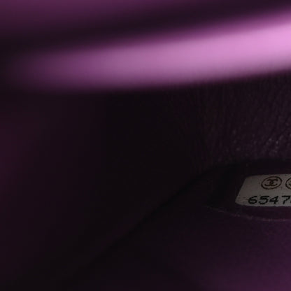 Chanel Caviar Quilted Medium Double Flap Purple 7 of 10