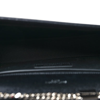 Saint Laurent Grain De Poudre Small Monogram Kate Satchel Black 5 of 10