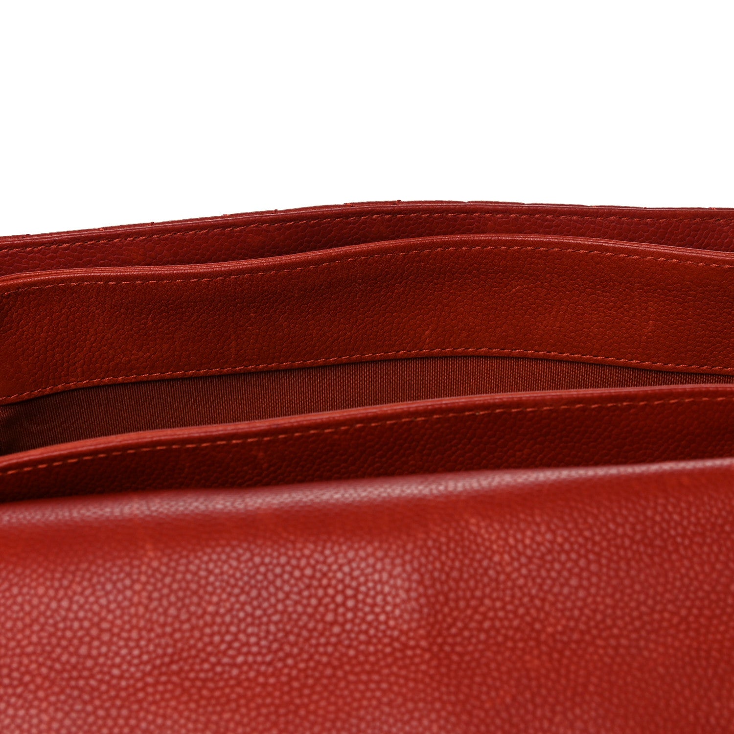 Chanel Caviar Quilted Medium Rock In Rome Single Flap Red 12 of 26