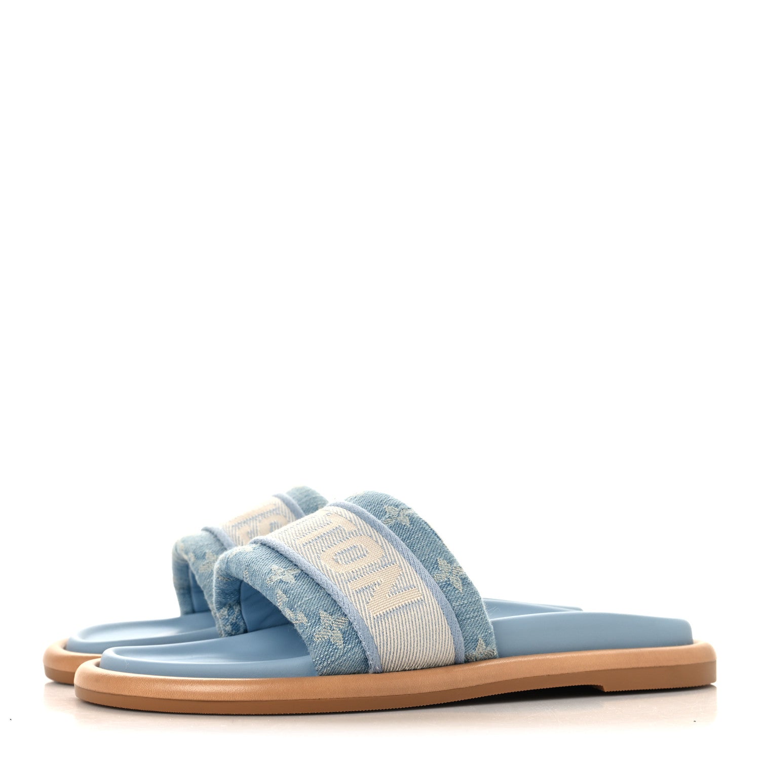 Louis Vuitton Monogram Denim LV Bliss Womens Comfort Mules 39 Turquoise 4 of 10