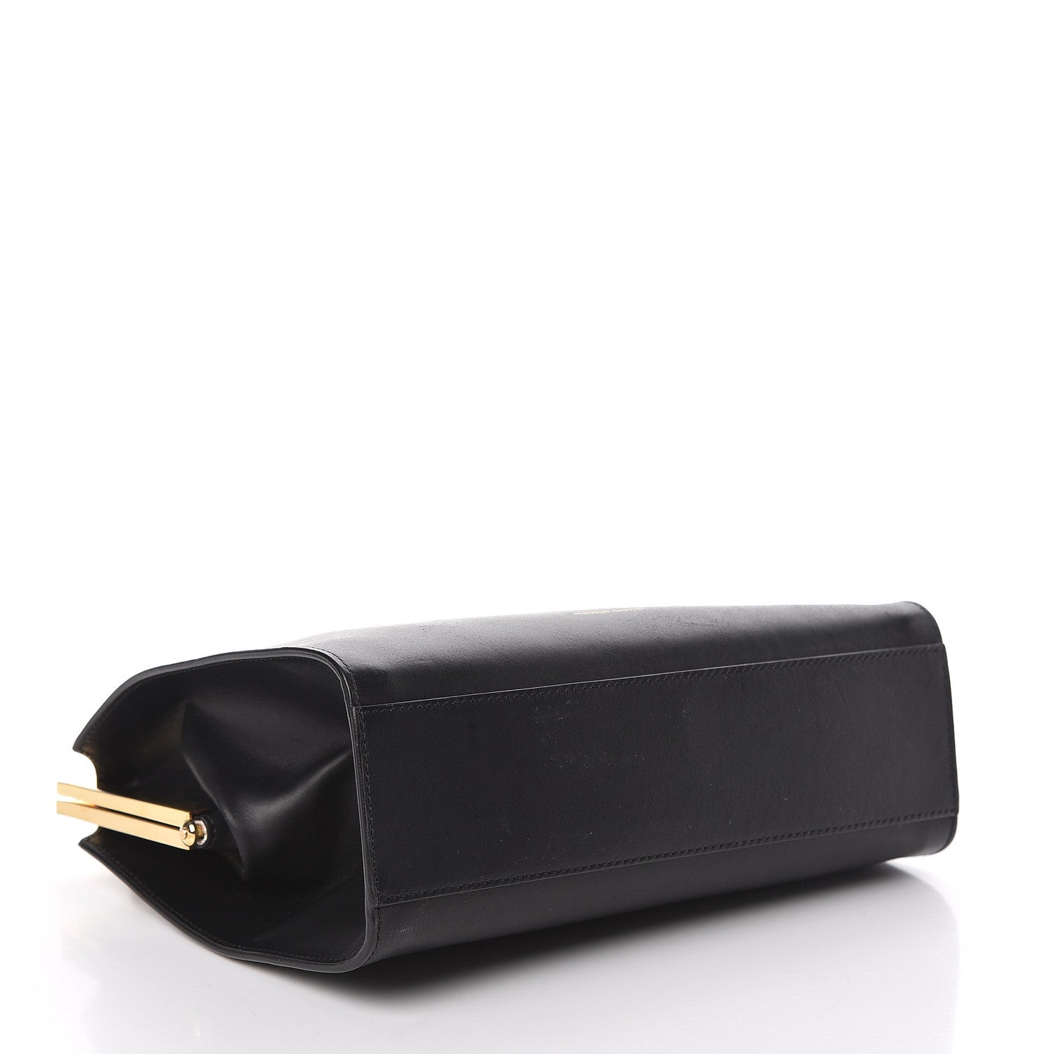 Mansur Gavriel Vegetable Tanned Calfskin Elegant Top Handle Bag Black 4 of 16