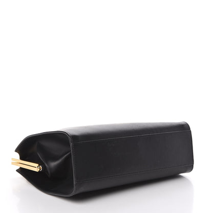 Mansur Gavriel Vegetable Tanned Calfskin Elegant Top Handle Bag Black 4 of 16