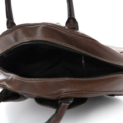 Christian Dior Calfskin Saddle Bowler Brown 4 of 14