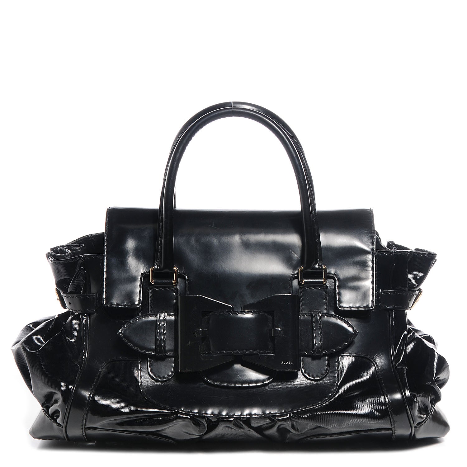 Gucci Dialux Large Queen Tote Black 1 of 7