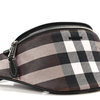 Burberry E-canvas Check Cason Bum Bag Dark Birch Brown 6 of 7