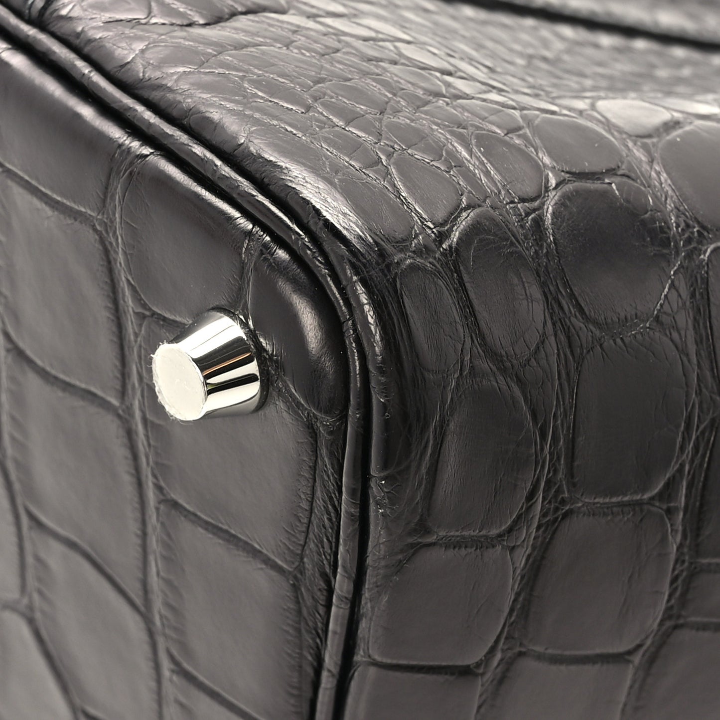 Matte Alligator Picotin Lock 18 Black