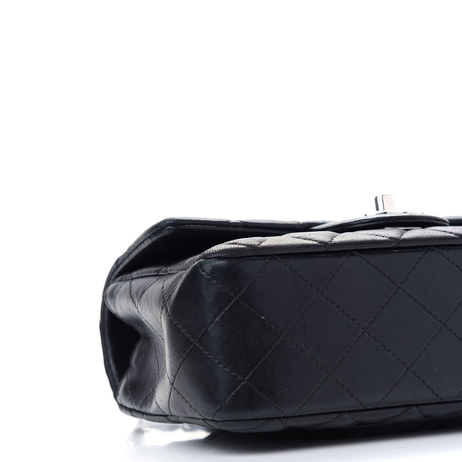 Chanel Lambskin Quilted Mini Rectangular Flap Black 8 of 10