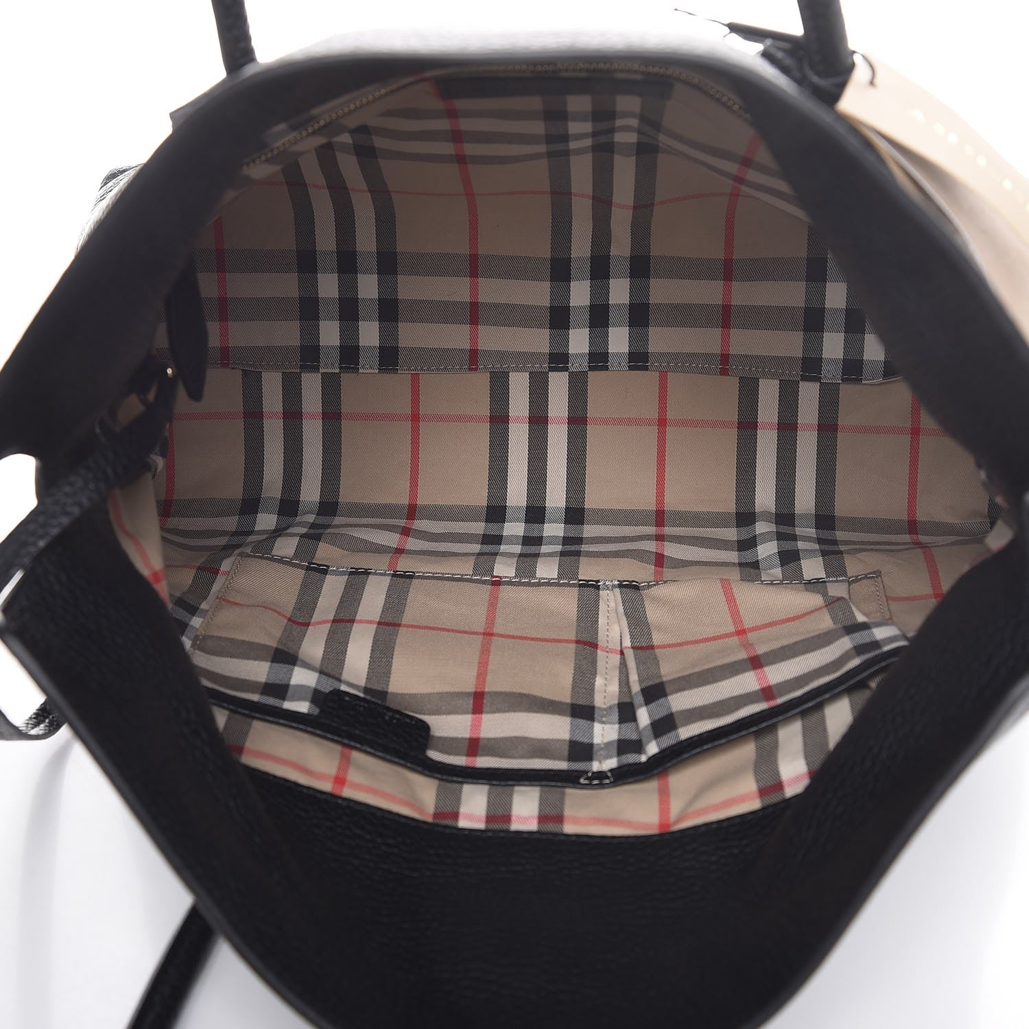 Burberry London Grainy Calfskin Medium Baynard Tote Black 5 of 7