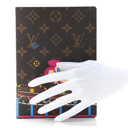 Louis Vuitton Monogram 2020 Christmas Animation Roller Coaster Notebook MM Pivoine 2 of 7