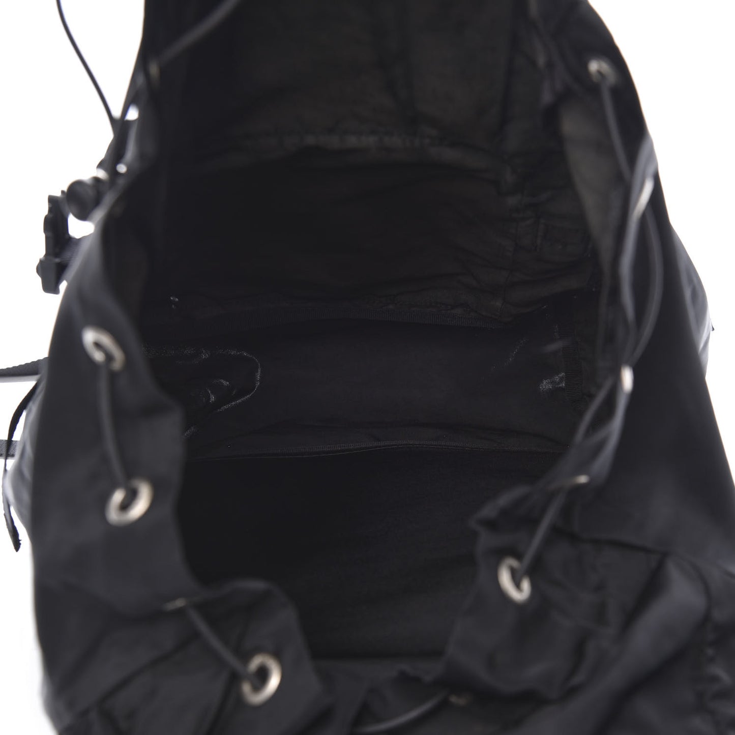 Tessuto Nylon Montagna Double Buckle Backpack Black