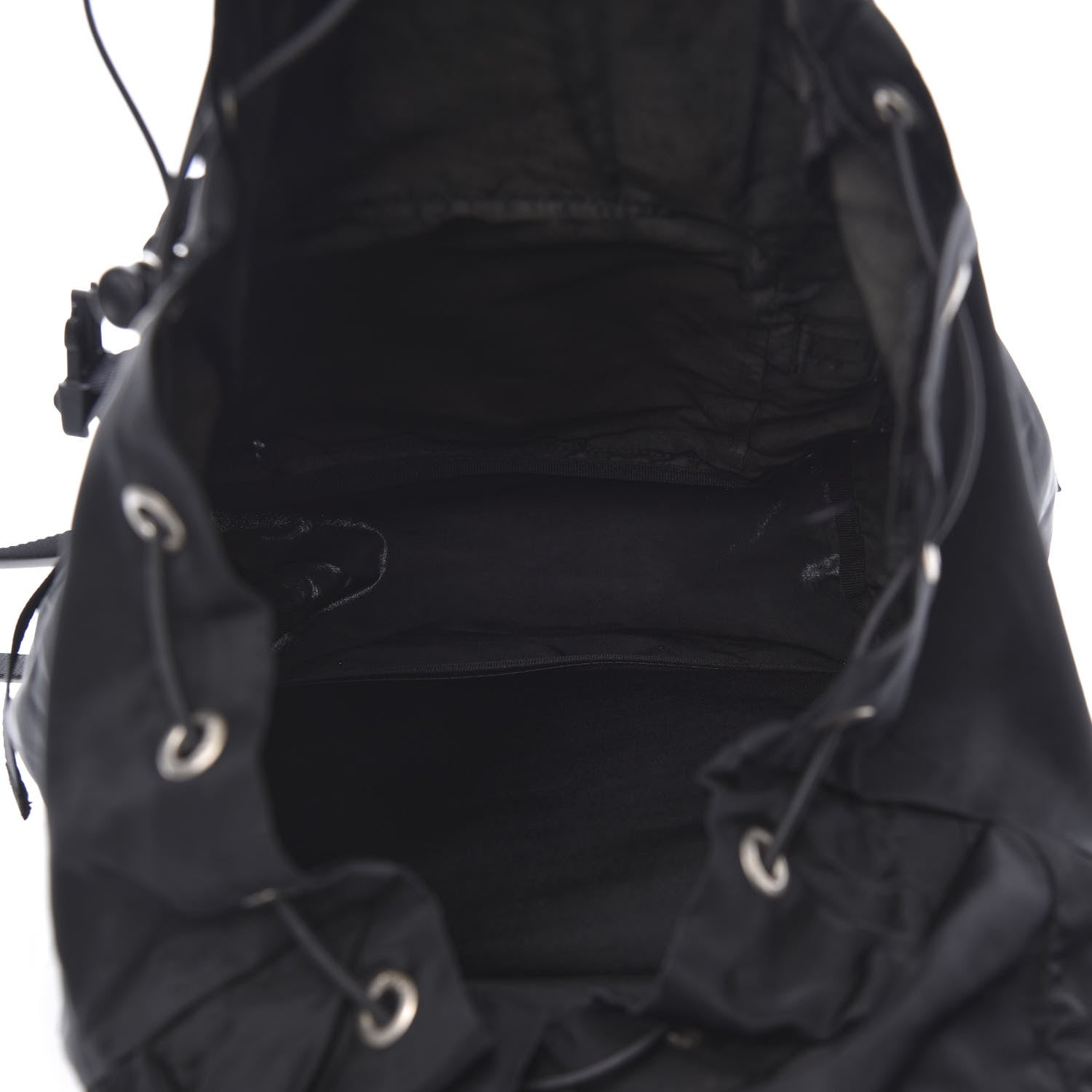 Prada Tessuto Nylon Montagna Double Buckle Backpack Black 5 of 15
