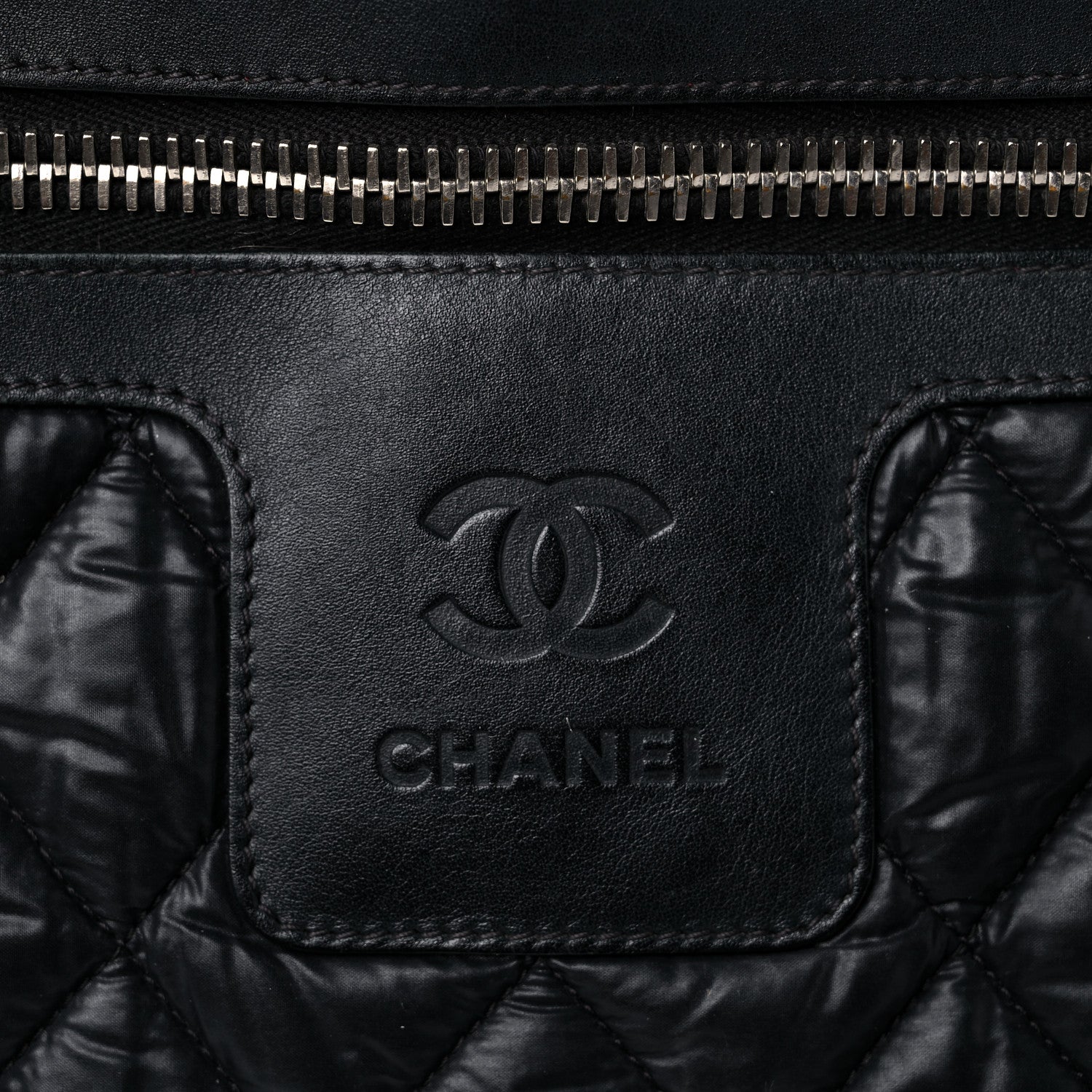 Chanel Nylon Quilted Large Coco Cocoon Tote Black 19 of 20