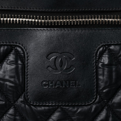 Chanel Nylon Quilted Large Coco Cocoon Tote Black 19 of 20