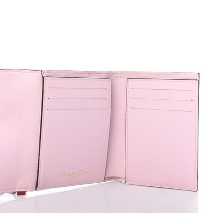 Christian Dior Bullcalf Diorissimo Medium Envelope Wallet True Red Pink 5 of 6