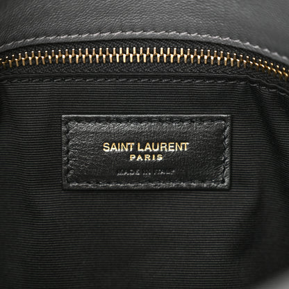 Saint Laurent Lambskin Quilted Small Loulou Puffer Monogram Chain Satchel Storm 6 of 10