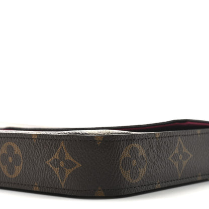 Louis Vuitton Monogram Pochette Felicie Chain Wallet Fuchsia 10 of 11