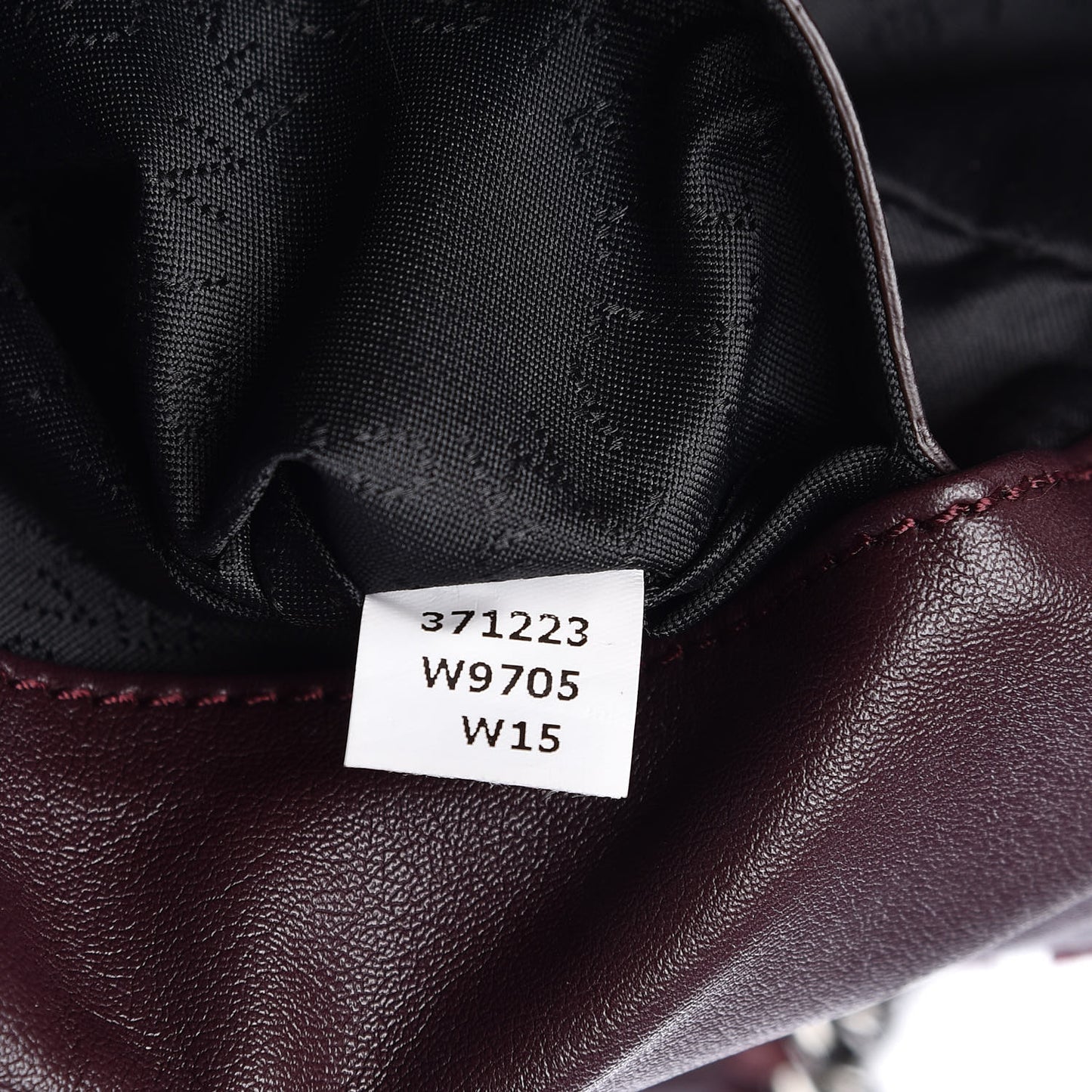 Alter Nappa Embossed Mini Star Falabella Tote Burgundy