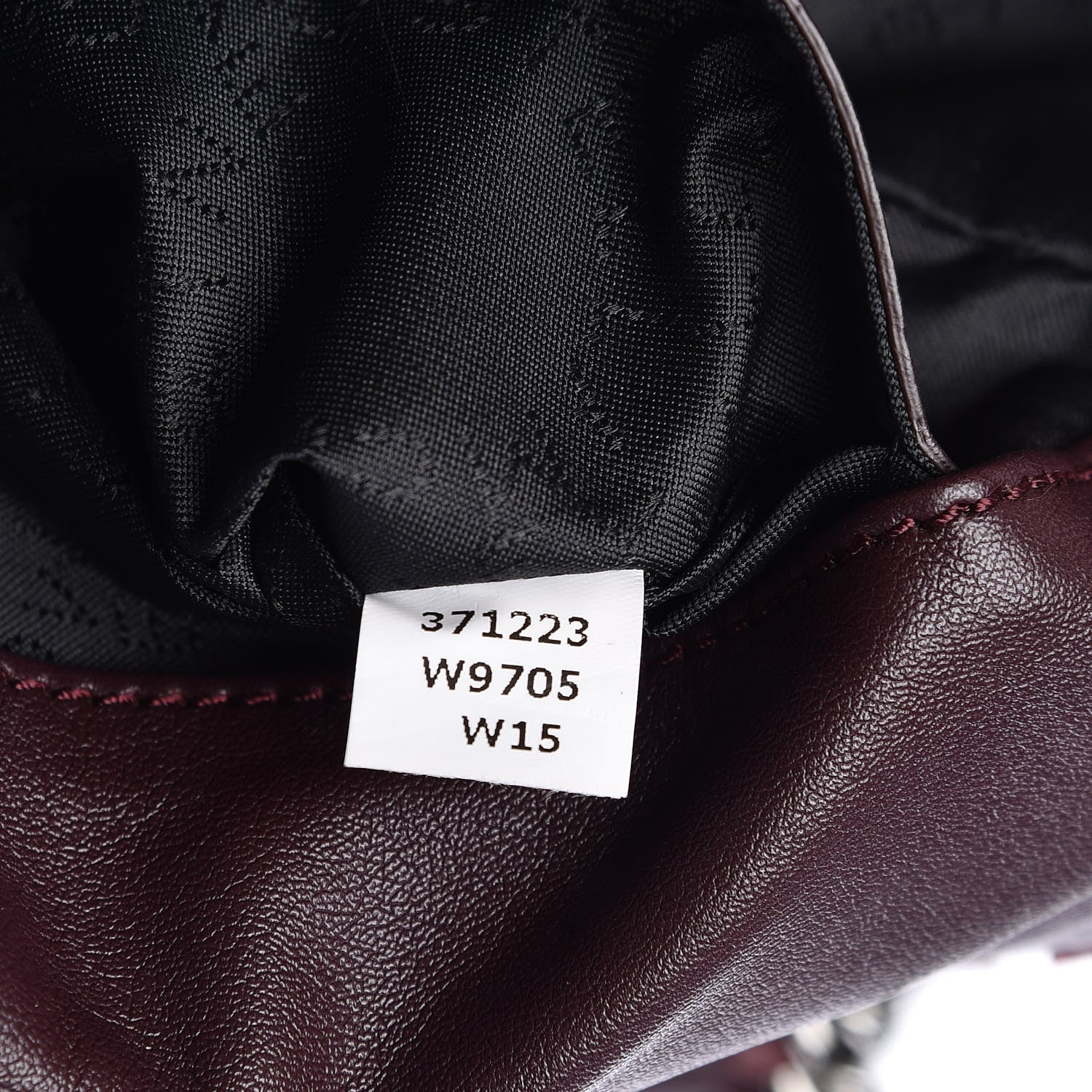 Stella McCartney Alter Nappa Embossed Mini Star Falabella Tote Burgundy 9 of 10