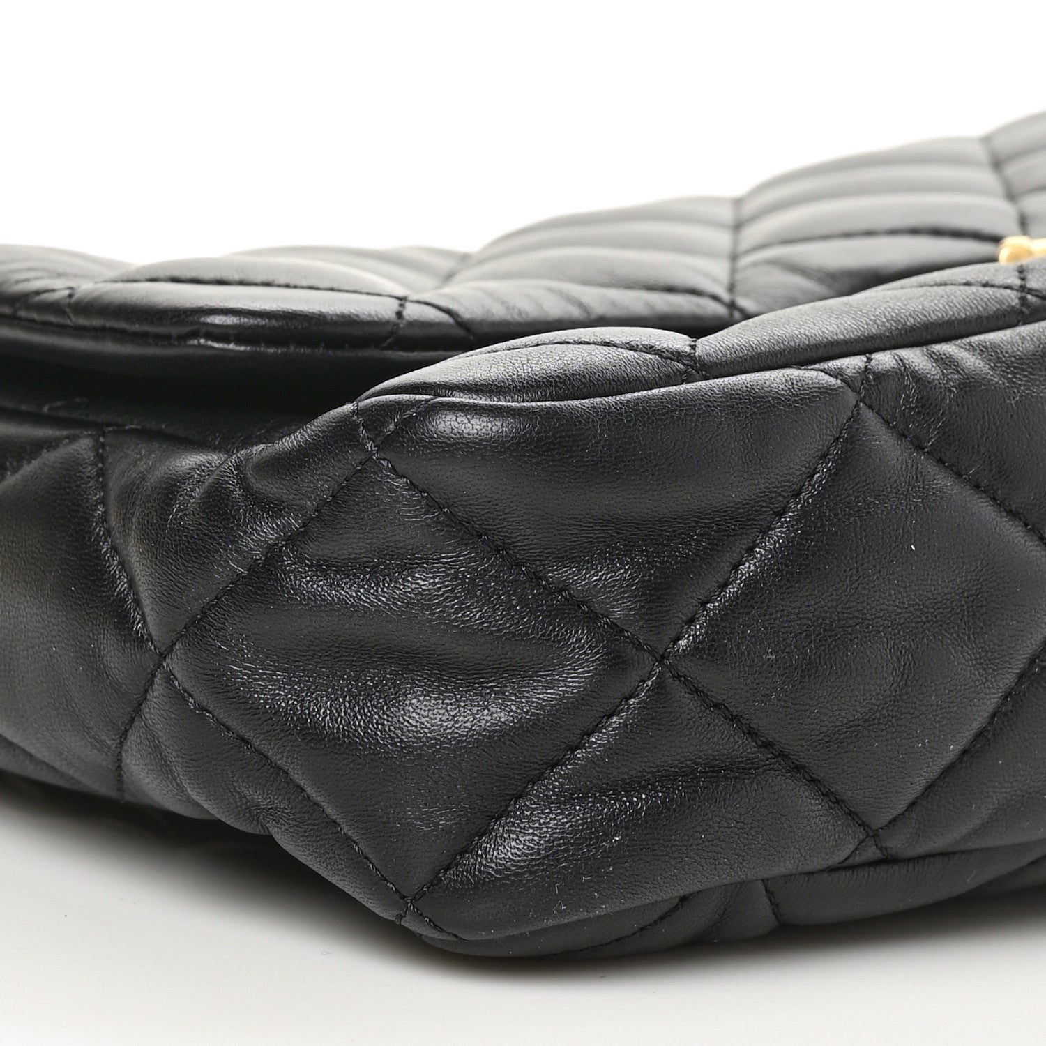 Chanel Lambskin Quilted Large CC Funky Town Flap Black 9 of 10