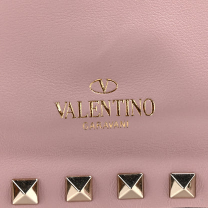 Valentino Garavani Pebbled Calfskin Mini Rockstud Tote Water Rose 7 of 13