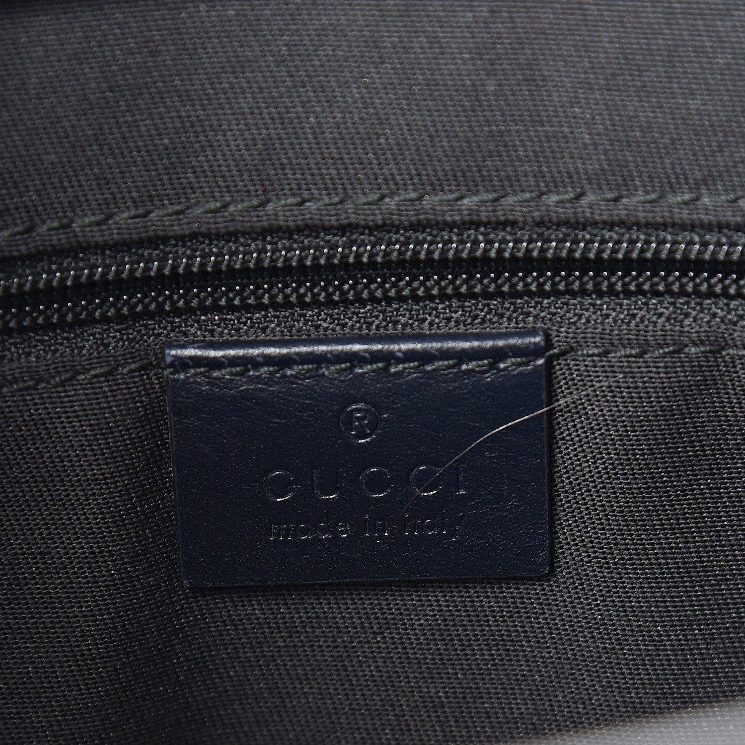 Gucci GG Supreme Monogram Web Flat Messenger Bag Navy 5 of 9