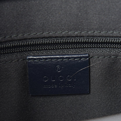 Gucci GG Supreme Monogram Web Flat Messenger Bag Navy 5 of 9