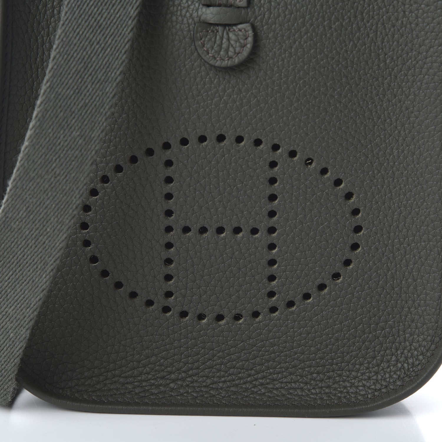 Hermes Taurillon Clemence Evelyne TPM Vert De Gris 9 of 10