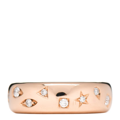 Pomellato 18K Rose Gold Diamond Iconica Band Ring 53 6.5 3 of 4
