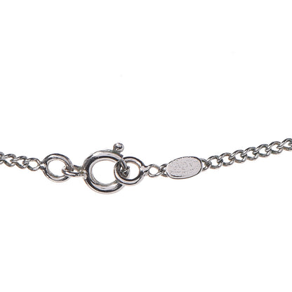 Chanel Crystal Timeless CC Necklace Silver 5 of 6