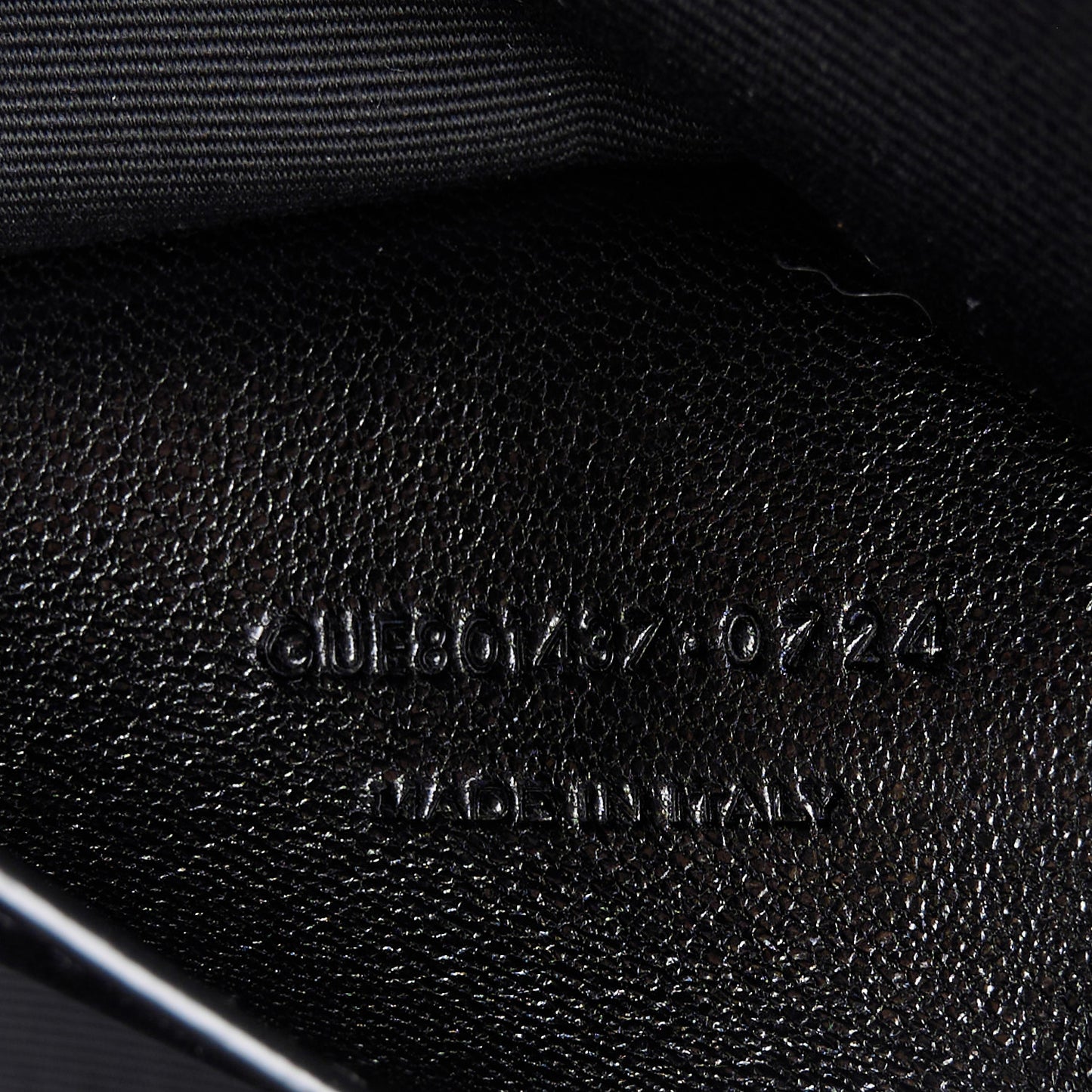 Lambskin Chevron Quilted Small Loulou Black