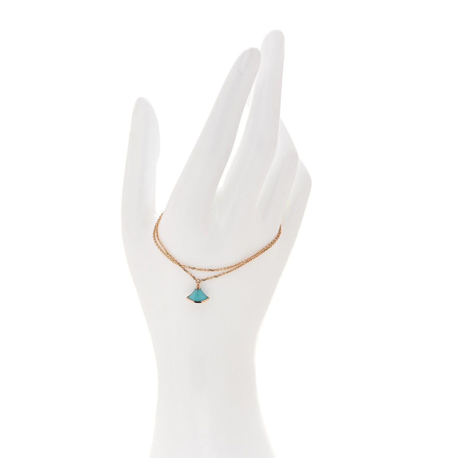 Bulgari 18K Rose Gold Turquoise Divas' Dream Bracelet SM 2 of 6