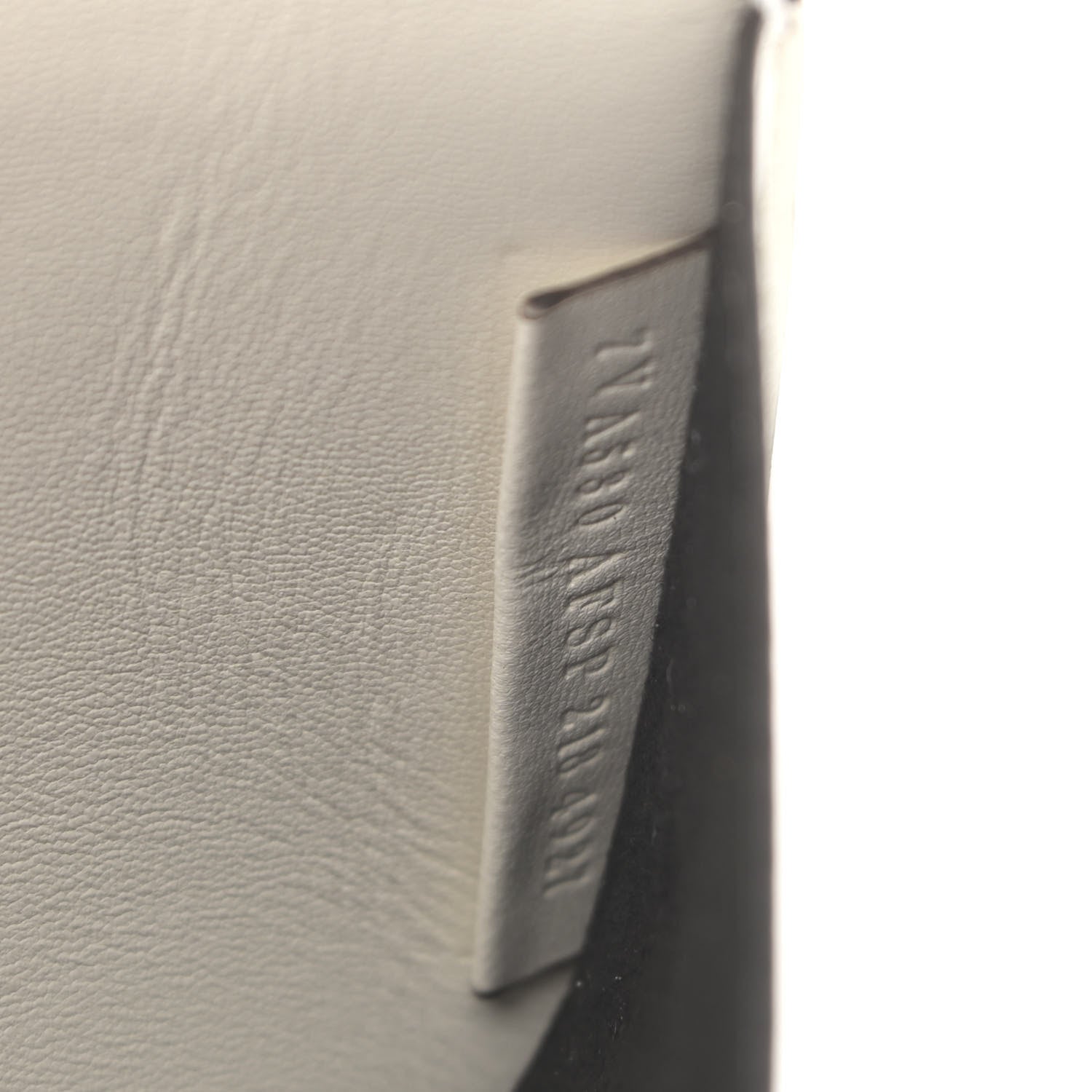 Fendi X SARAH COLEMAN Nappa FF Fish Eye Embossed Mini Peekaboo I SEE U Satchel White Ice 7 of 10