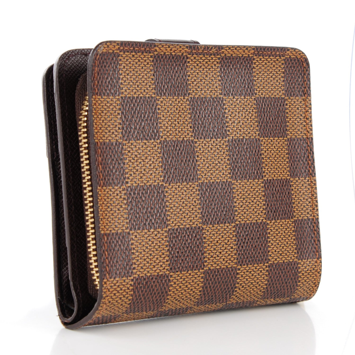 Louis Vuitton Damier Ebene Zippe Zipped Compact Wallet 3 of 8